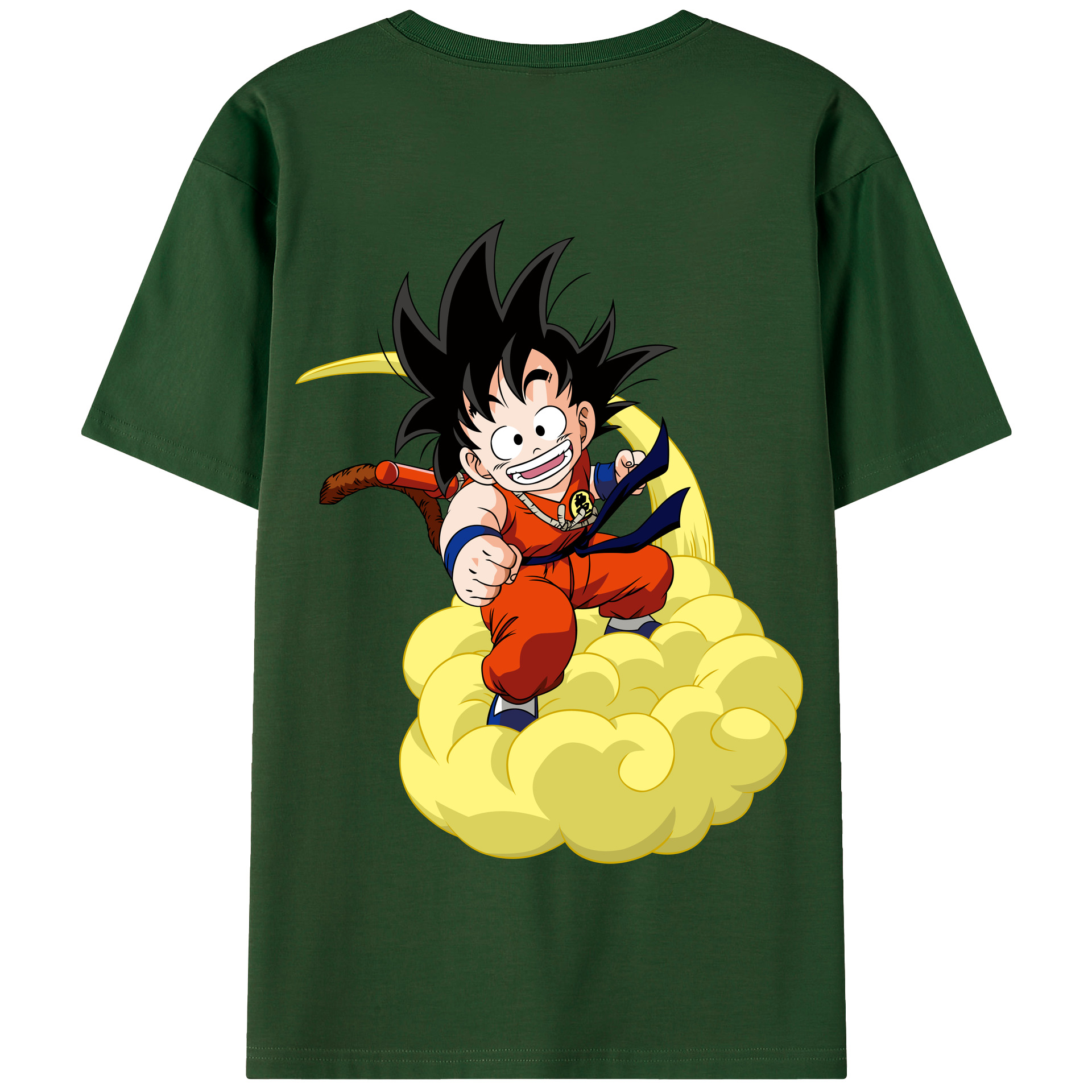（画像用） ドラゴンボール 孫悟空（そん ごくう）Son Goku カカロット DRAGON BALL Kakarotto 綿100％半袖Tシャツ（背面プリント）